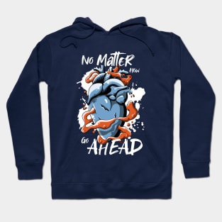 Go ahead wounded heart Hoodie